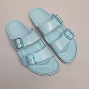 Birkenstock Arizona Essentials EVA Sandals Sea Glass Blue Women 40 US W 9 Men 7